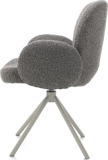 Xooon Jaxon armstoel - Silk Grey frame - draaibaar - pocket - stof Brioni - lever Taupe Armstoel