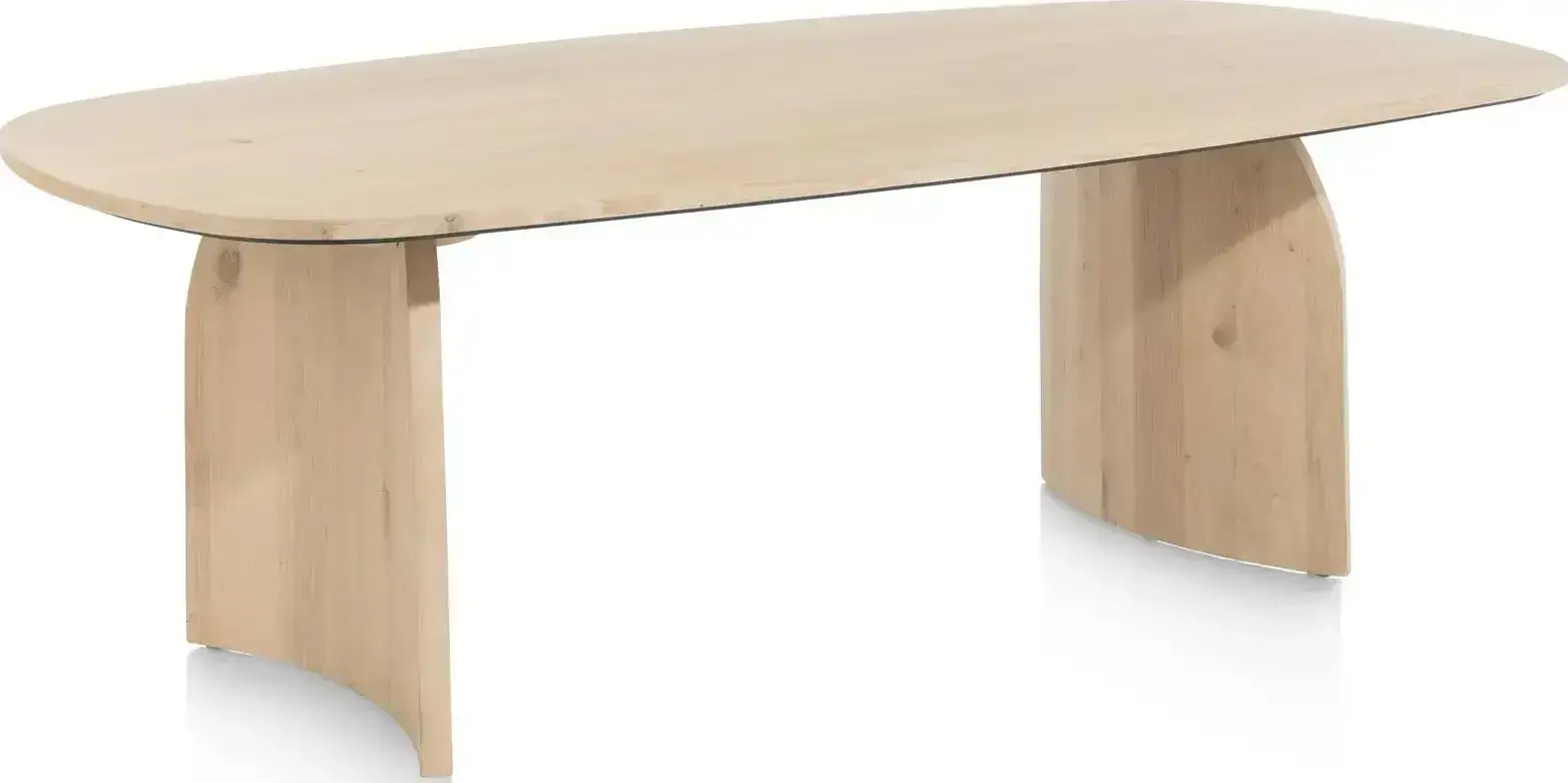 Henders & Hazel Castello salontafel 124 x 70 cm Naturel Bijzettafel