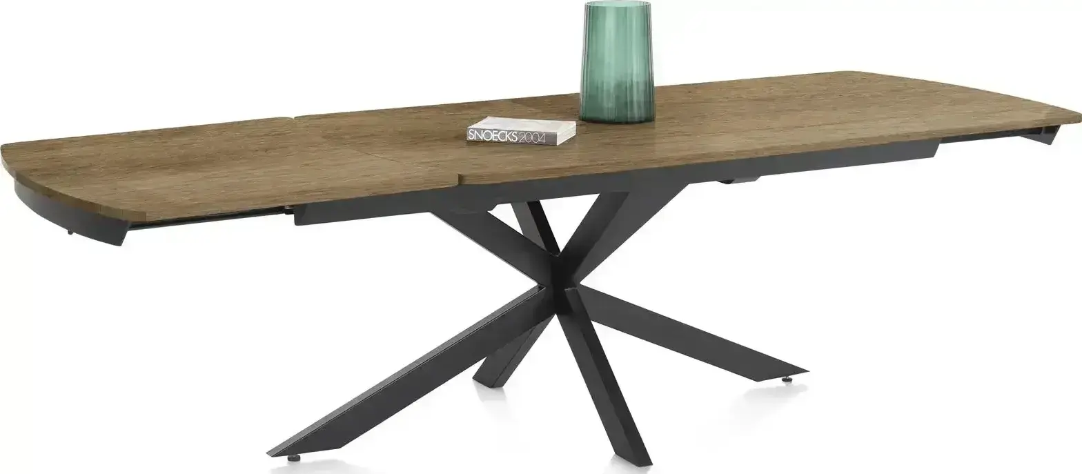 Pavalon uitschuiftafel - 200(+78)x100cm - natural
