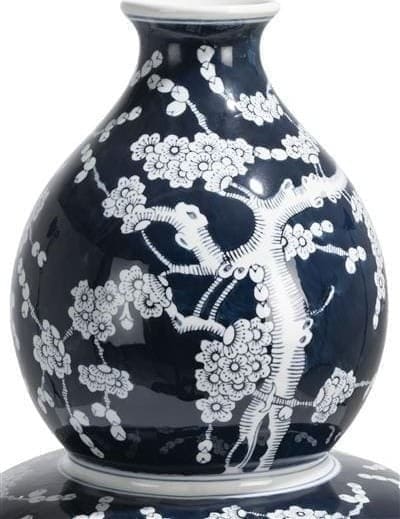 COCO maison Ling vaas H61cm Blauw Vaas