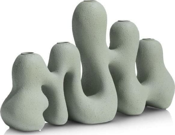 COCO maison Mees kandelaar H25cm Groen Kandelaar