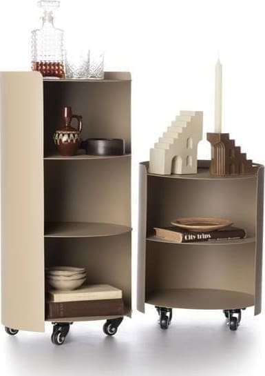 COCO maison Owen bijzettafel H70cm - taupe Taupe Bijzettafel