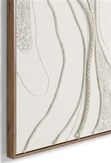 COCO maison Rope schilderij 100x150cm Beige|Wit Schilderij