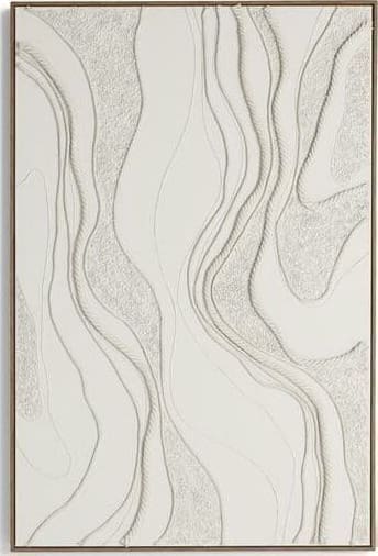 COCO maison Rope schilderij 100x150cm Beige|Wit Schilderij