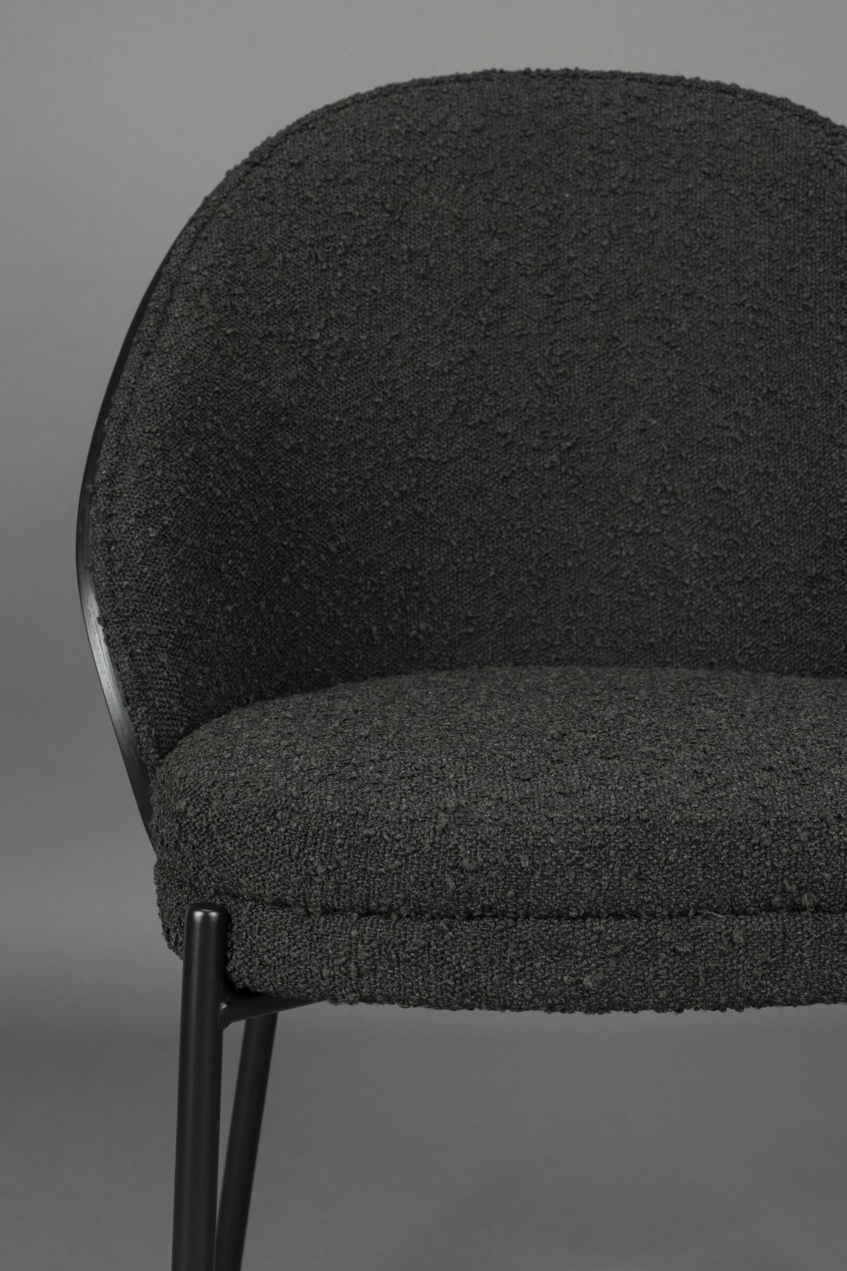 Eetkamerstoel Rodin Bouclé Black - Afbeelding 6