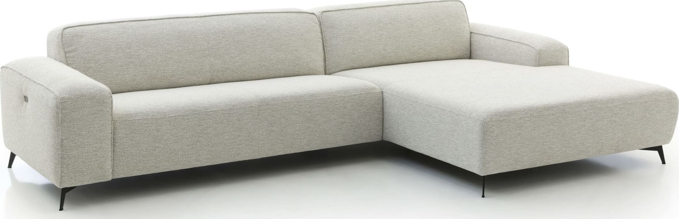 Feelings Wonen meubelen Boaz 2,5-zits verstelbare zitdiepte met longchair Naturel Bank