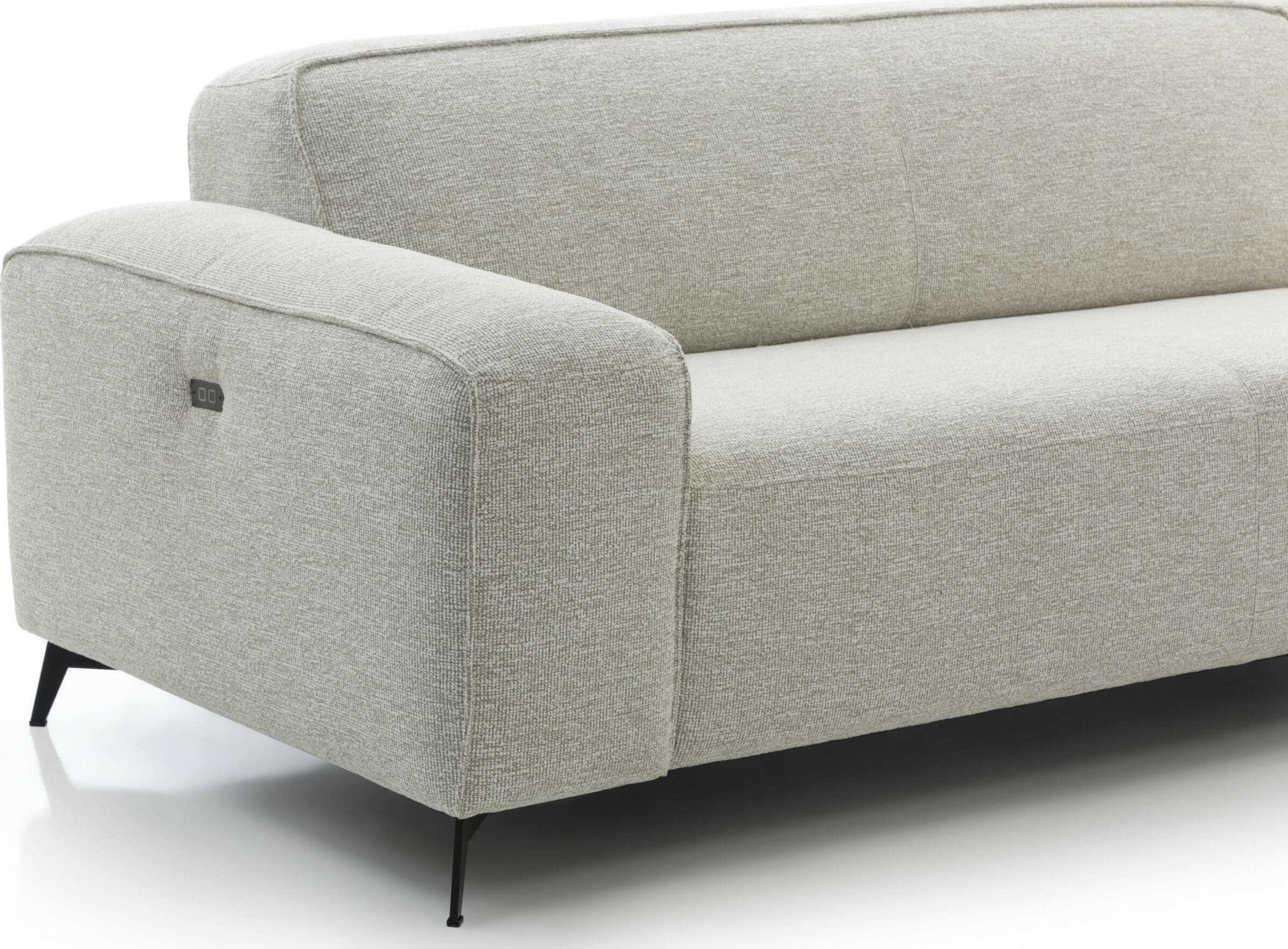 Feelings Wonen meubelen Boaz 2,5-zits verstelbare zitdiepte met longchair Naturel Bank