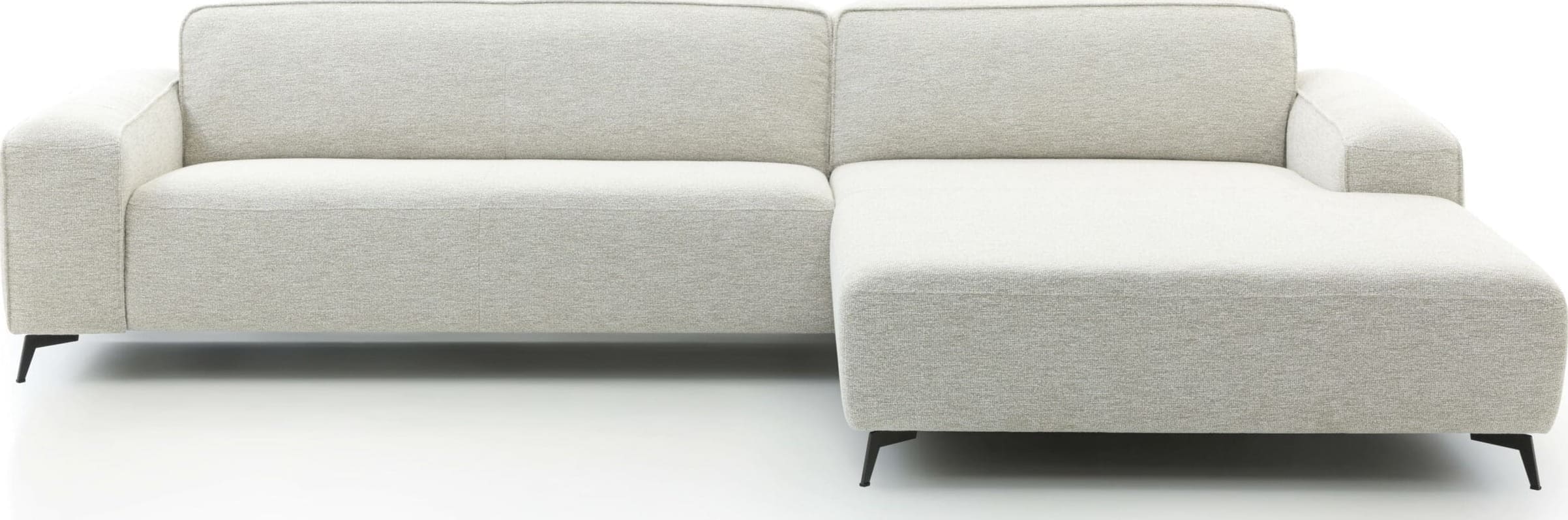 Feelings Wonen meubelen Boaz 2,5-zits verstelbare zitdiepte met longchair Naturel Bank