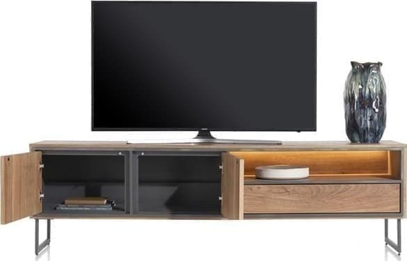 Henders & Hazel Trapani lowboard 200 cm - 2-deuren + 1-lade + 1-niche (+ LED) Tv-meubel|Tv-dressoir