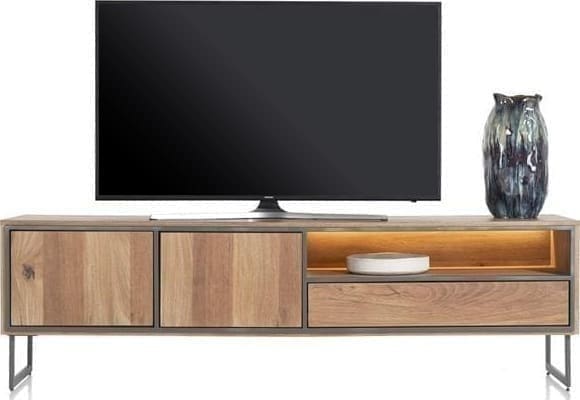 Henders & Hazel Trapani lowboard 200 cm - 2-deuren + 1-lade + 1-niche (+ LED) Tv-meubel|Tv-dressoir