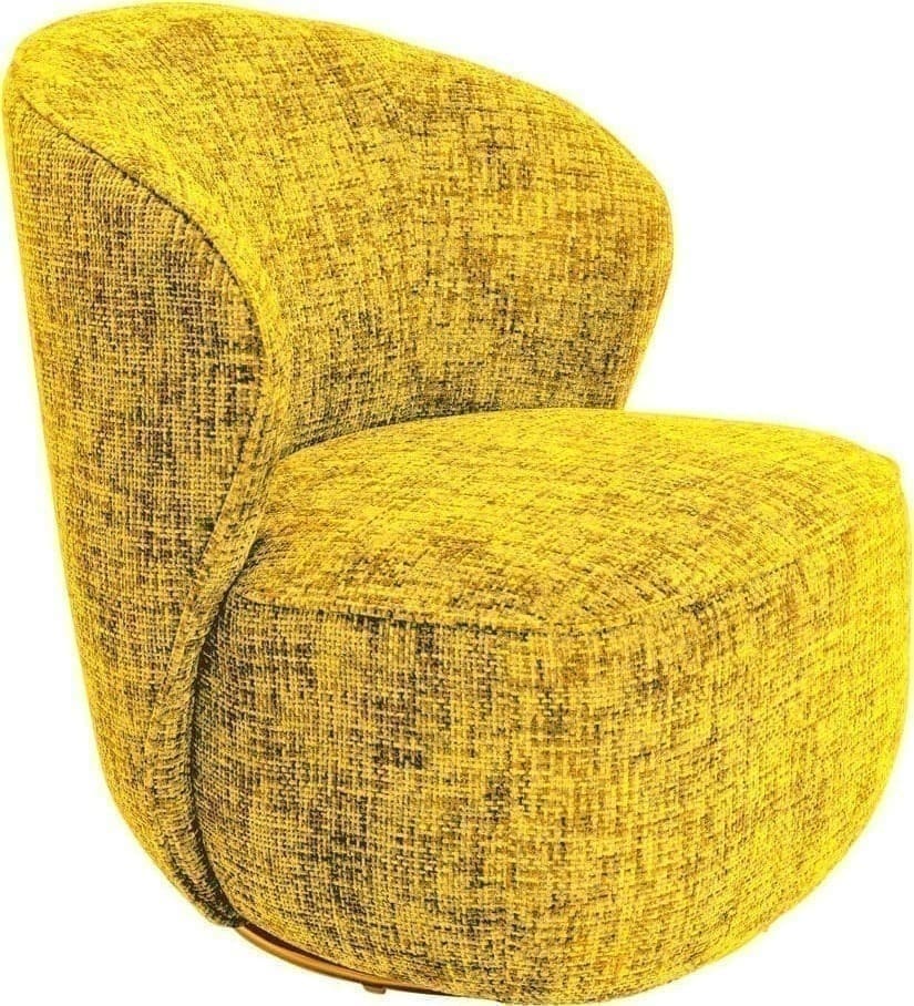 Draaistoel Met Arm Ellie Yellow Kare Design Armstoel 70547