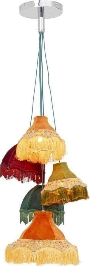 Hanglamp Saloon Fringes 5-lite Kare Design Hanglamp 57466