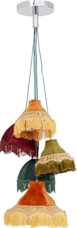 Hanglamp Saloon Fringes 5-lite Kare Design Hanglamp 57466