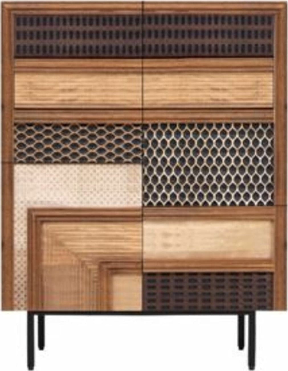 Highboard Gino 100x110cm Kare Design Kast|Bergkast 70467