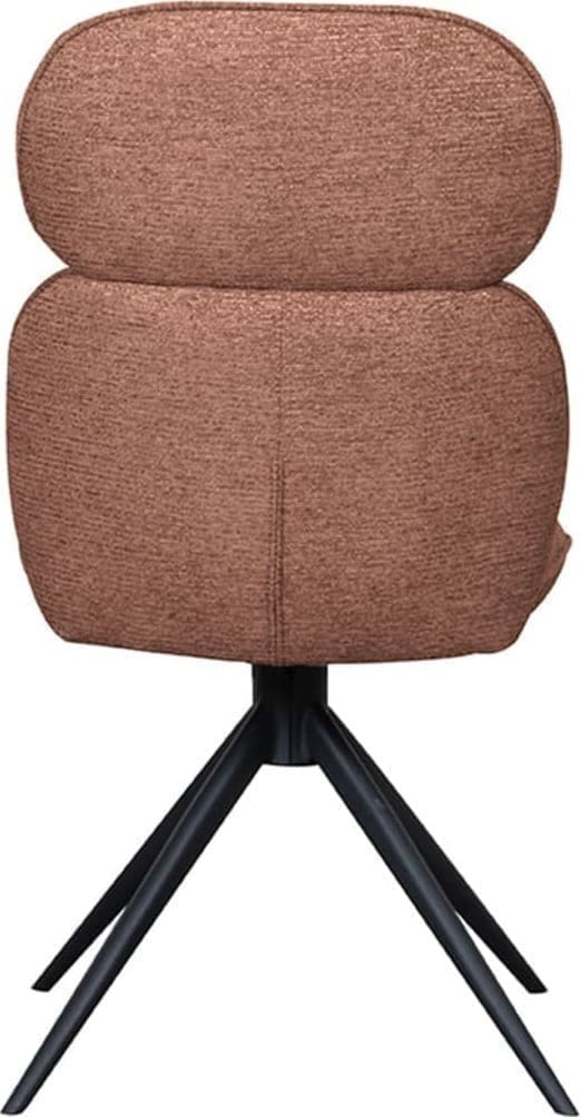 LABEL51 Eetkamerstoel Finn - Terra - Boucle Oranje|bruin Eetkamerstoel