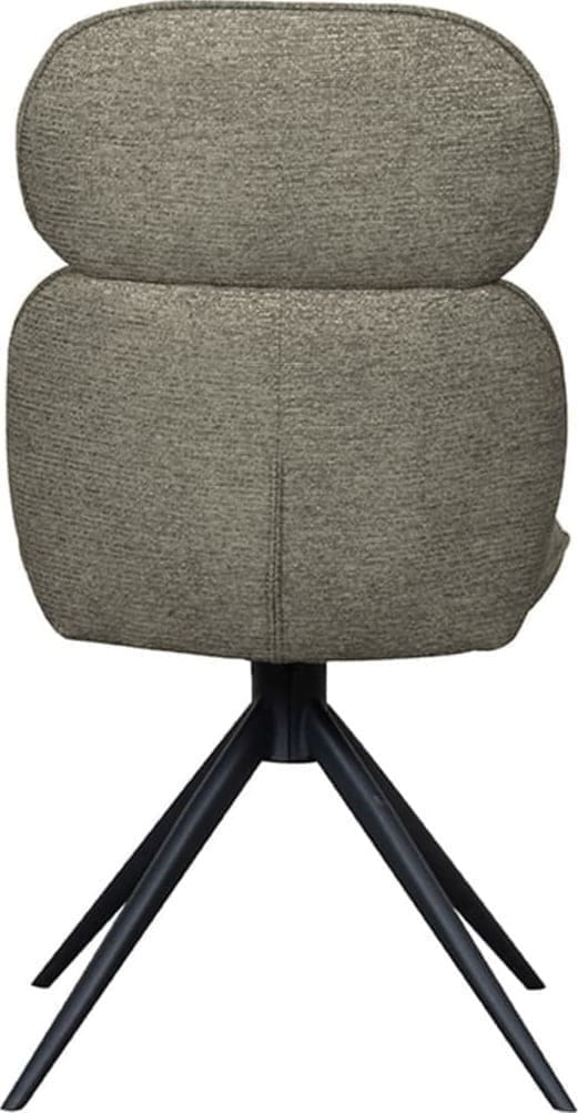 LABEL51 Eetkamerstoel Finn - Truffel grijs - Boucle Grijs Eetkamerstoel