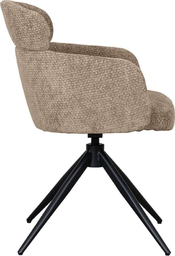LABEL51 Eetkamerstoel Levi - Clay - Elite Taupe Eetkamerstoel
