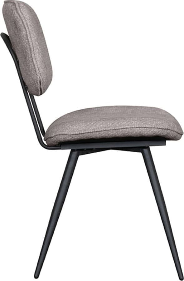 LABEL51 Eetkamerstoel Liva - Stone - Elite Grijs Eetkamerstoel