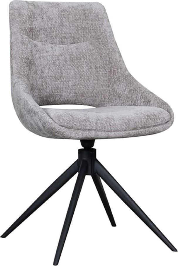 LABEL51 Eetkamerstoel Marlow - Stone - Elite Grijs Eetkamerstoel