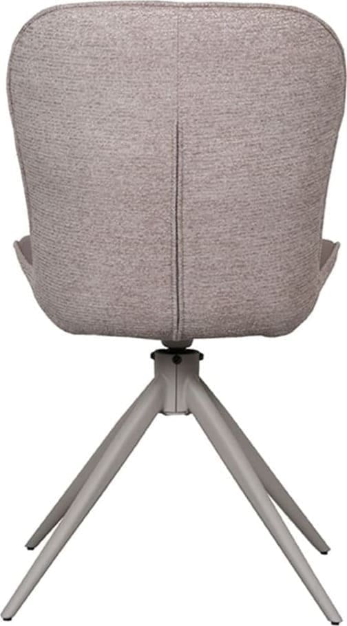 LABEL51 Eetkamerstoel Thorben - Bruin - Microfiber Bruin Eetkamerstoel