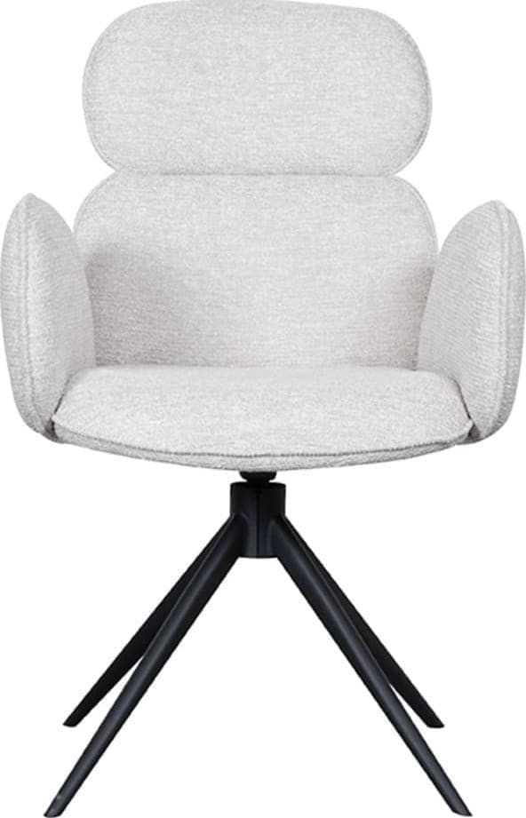 LABEL51 Eetkamerstoel Vidar - Naturel - Boucle Naturel Eetkamerstoel
