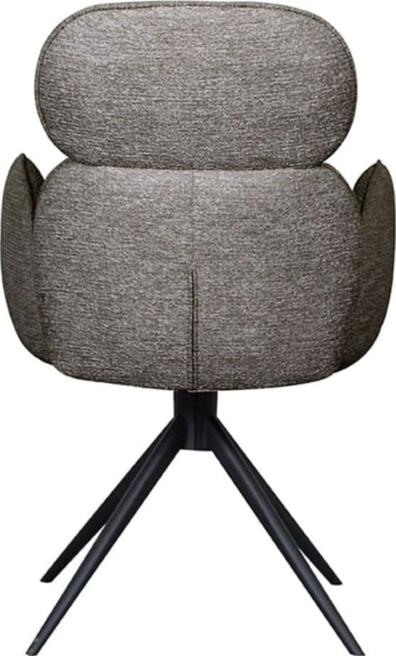 LABEL51 Eetkamerstoel Vidar - Truffel grijs - Boucle Grijs Eetkamerstoel