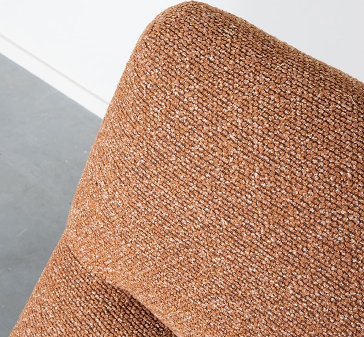 LABEL51 Fauteuil Calix - Terra - Boucle Oranje|bruin Fauteuil