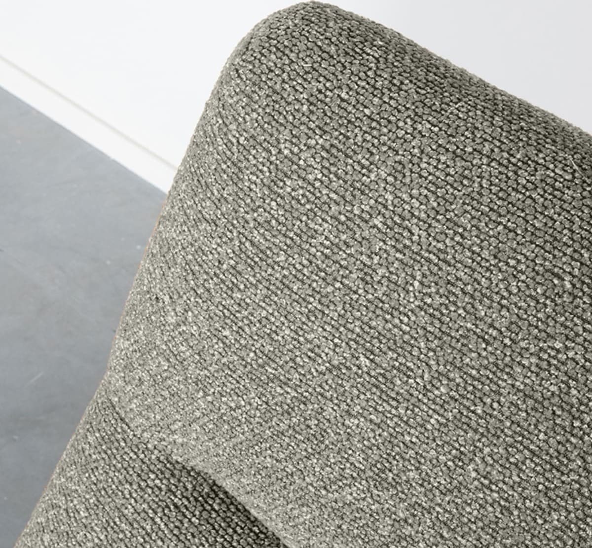 LABEL51 Fauteuil Calix - Truffel grijs - Boucle Grijs Fauteuil