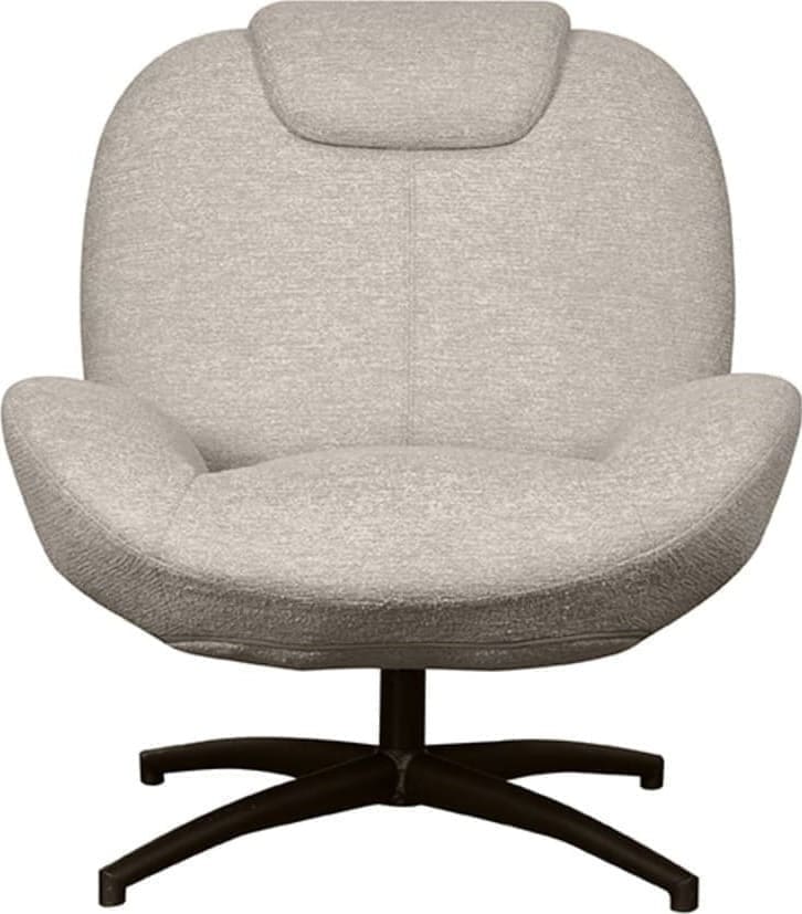 LABEL51 Fauteuil Clayton - Taupe - Stof Taupe Fauteuil