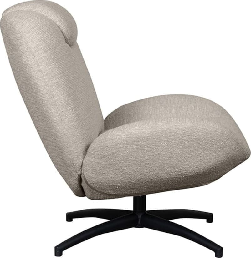 LABEL51 Fauteuil Clayton - Taupe - Stof Taupe Fauteuil