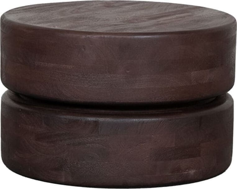 LABEL51 Salontafel Milly - Espresso - Mangohout - 50 cm Bruin Salontafel