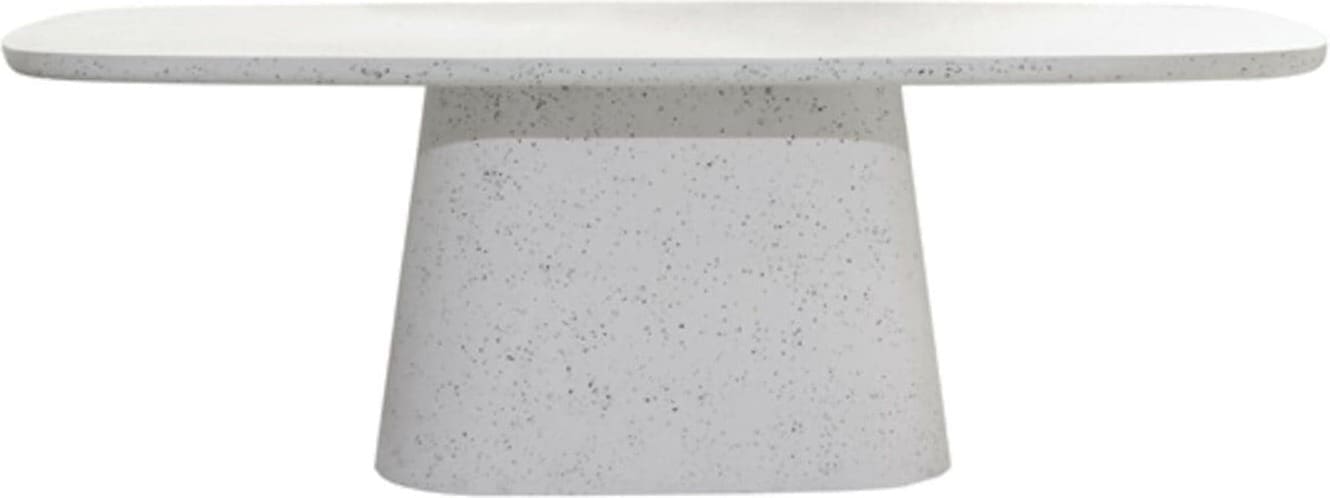 Eettafel Hamura - Terrazzo Wit Light & Living Eettafel 5513388