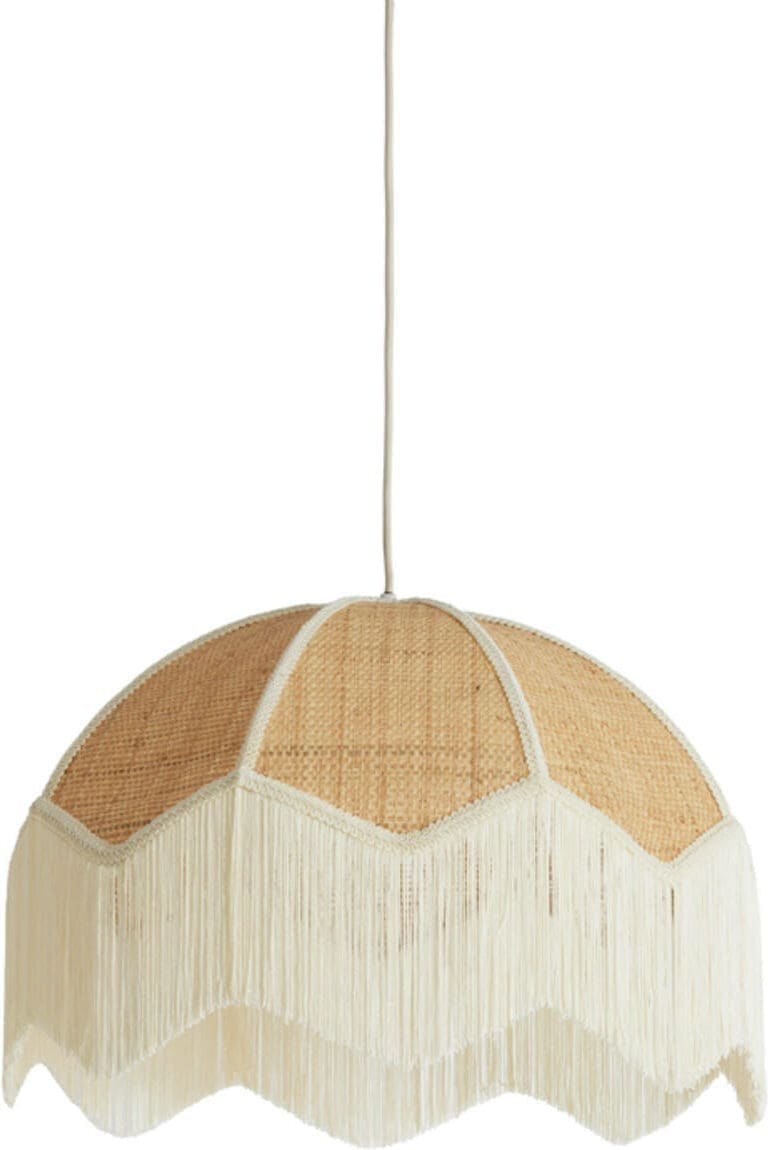 Hanglamp Malacia - Raffia Naturel+crème Light & Living Hanglamp 2986382