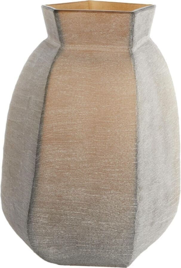 Vaas Veliko - Glas Donker Bruin Light & Living Vaas 5720484