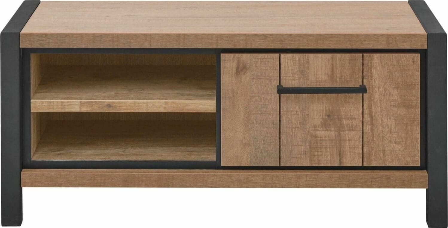 Profijt Meubel Tv-meubel 114 cm Mantera dark mango Bruin|Naturel Tv-meubel|Tv-dressoir