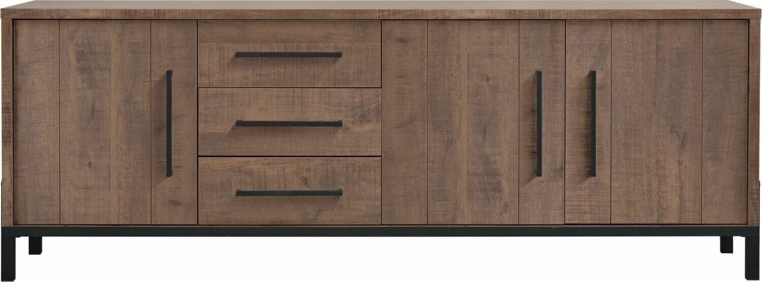 Pronto Wonen Dressoir Ricardi 175x90x45 cm dark mango Bruin|Naturel Dressoir