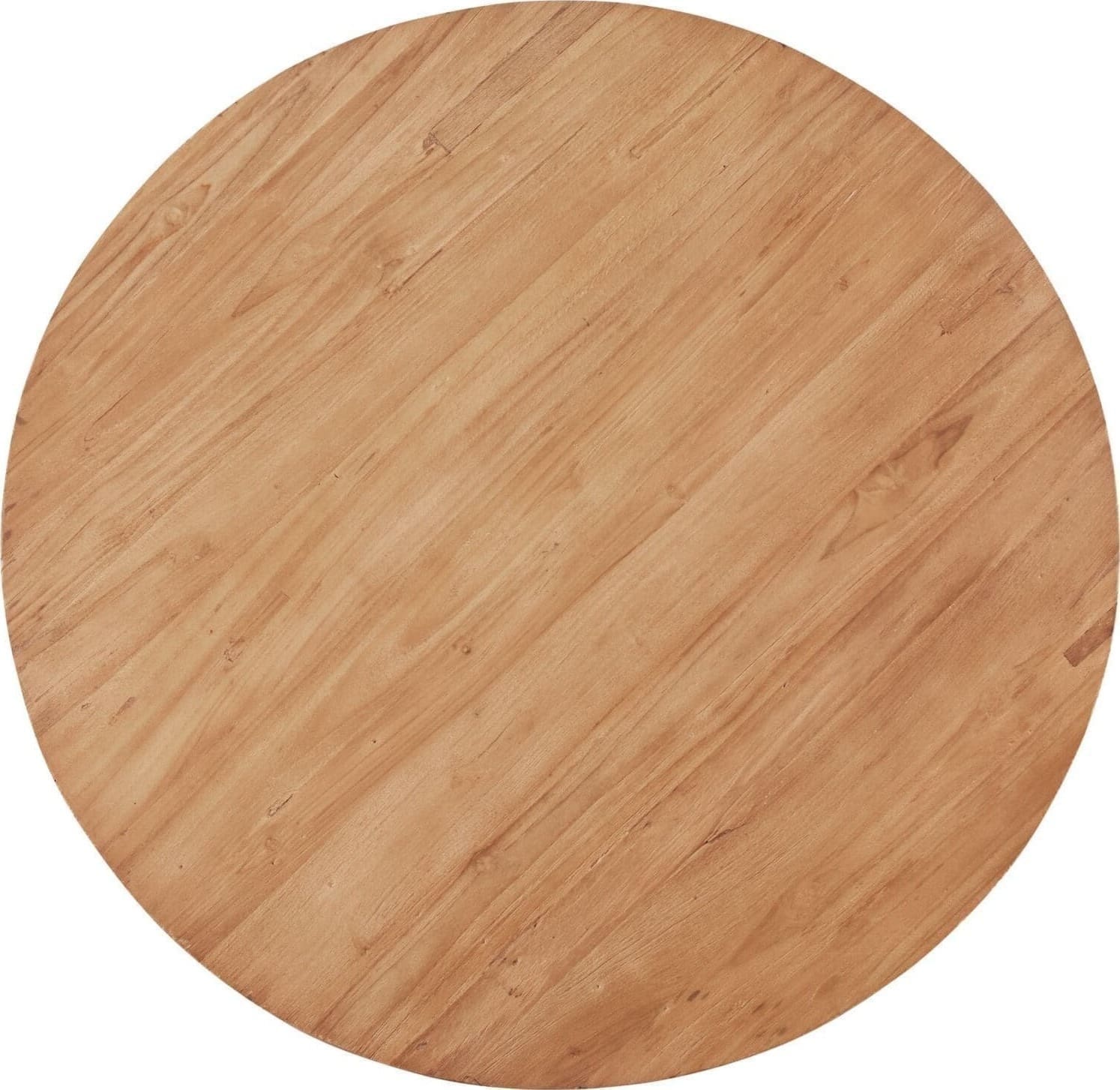 Pronto Wonen Salontafel Romaro 90 cm rond teak mix rough Bruin|Naturel Salontafel