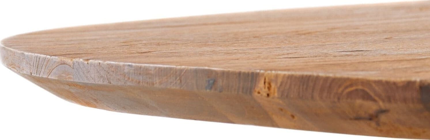 Pronto Wonen Salontafel Romaro 90 cm rond teak mix rough Bruin|Naturel Salontafel