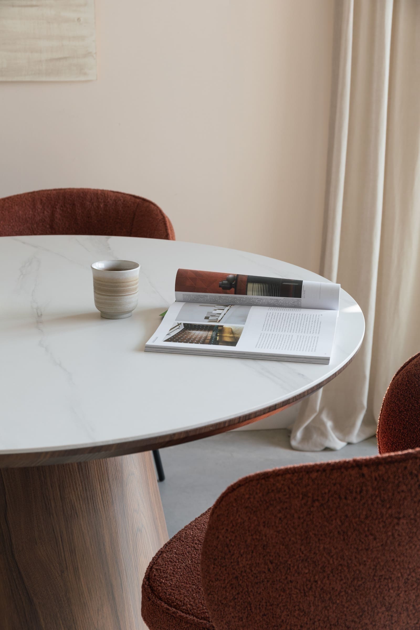 Eettafel Almira Oval Walnut - Afbeelding 7