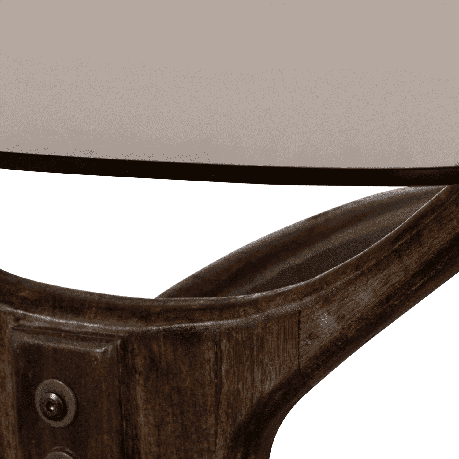 BePureHome Flash salontafel mango hout/ glass walnoot Bruin Salontafel