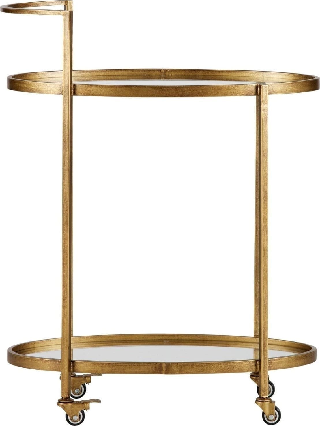 BePureHome Push trolley metaal antique brass Messing Woonaccessoire|Woningdecoratie