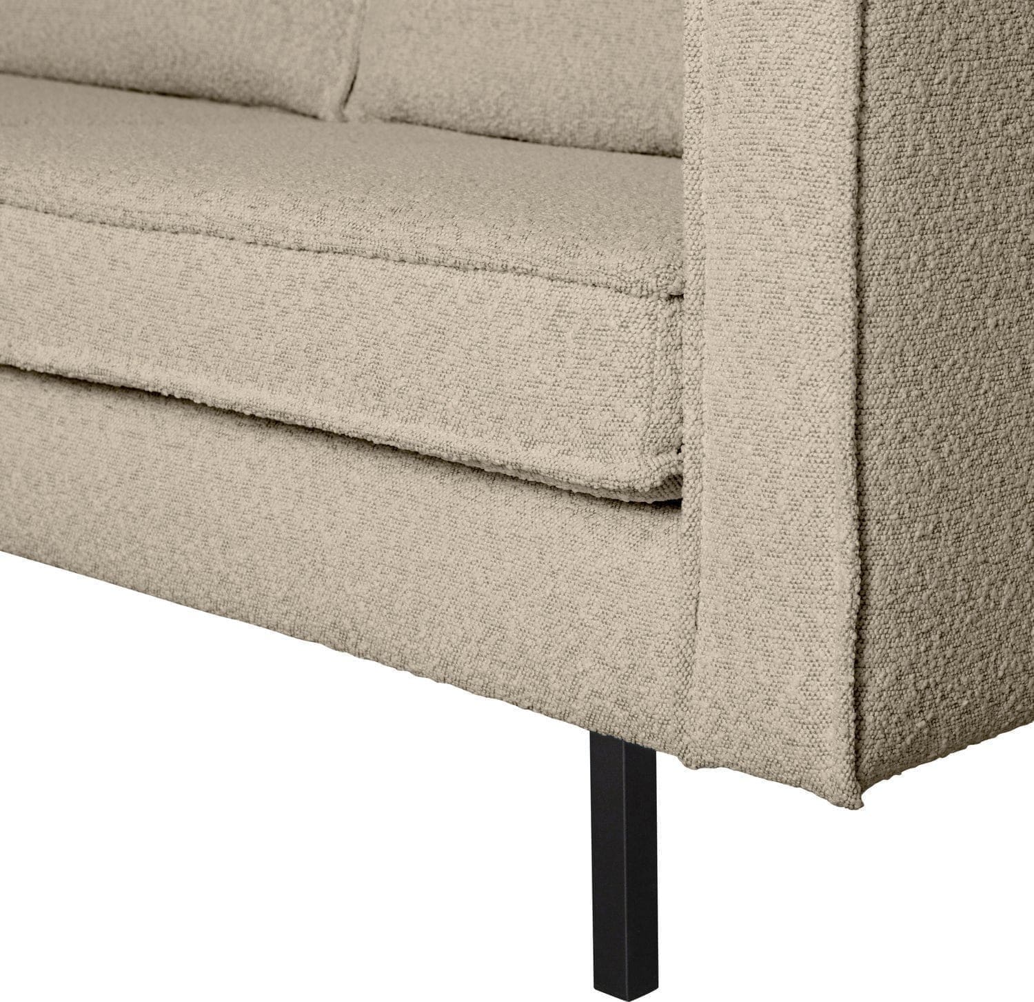 BePureHome Rodeo 2.5-zitsbank boucle beige Beige 2-zitsbank