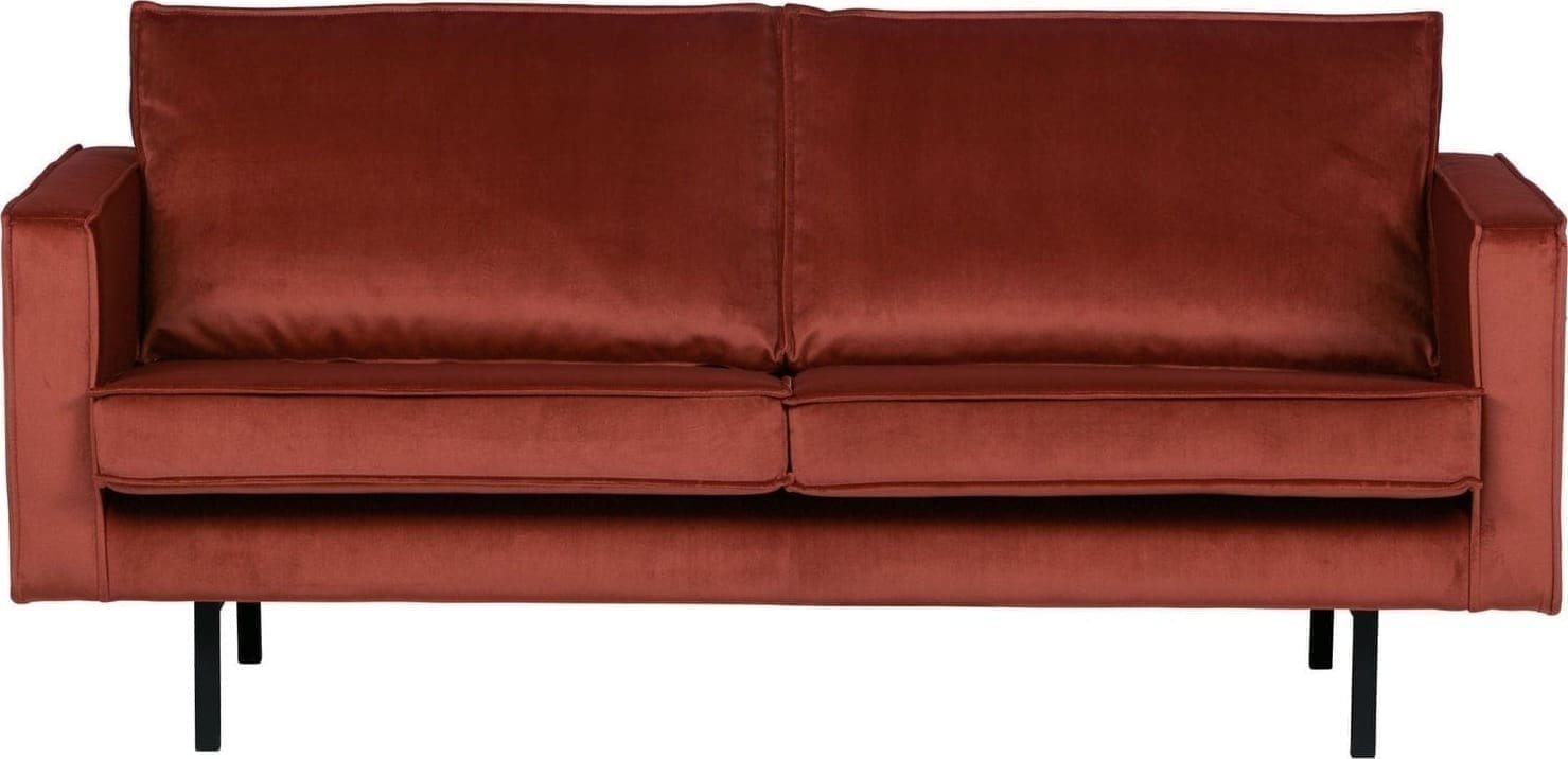 BePureHome Rodeo 2,5-zitsbank velvet chestnut Paars 2-zitsbank