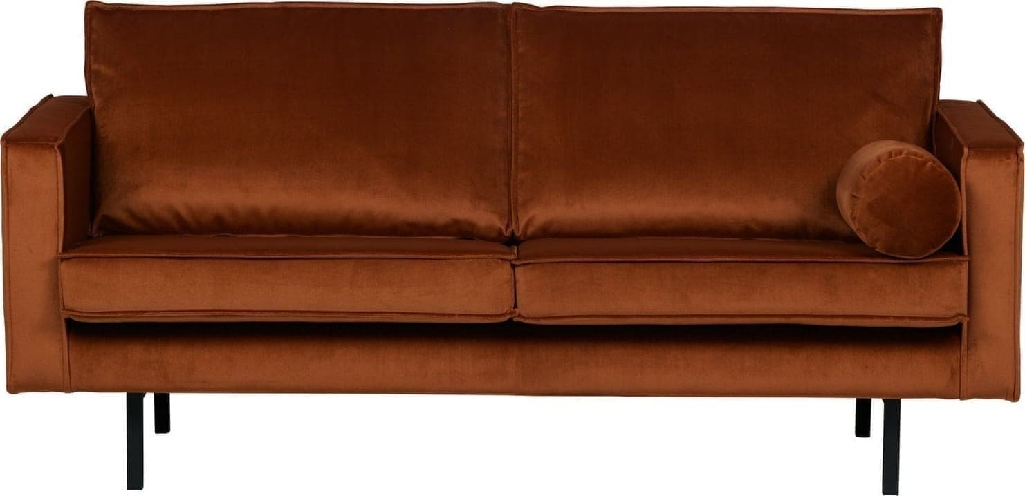 BePureHome Rodeo 2,5-zitsbank velvet roest Cognac|Oranje 2-zitsbank