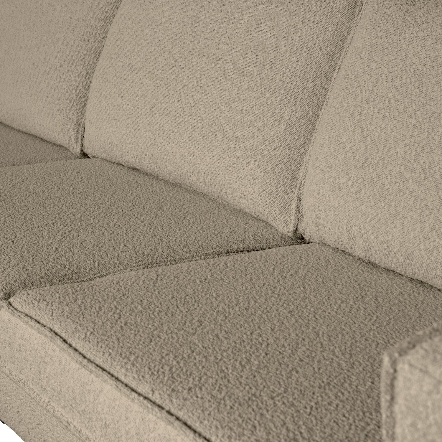 BePureHome Rodeo 3-zitsbank boucle beige Beige 3-zitsbank