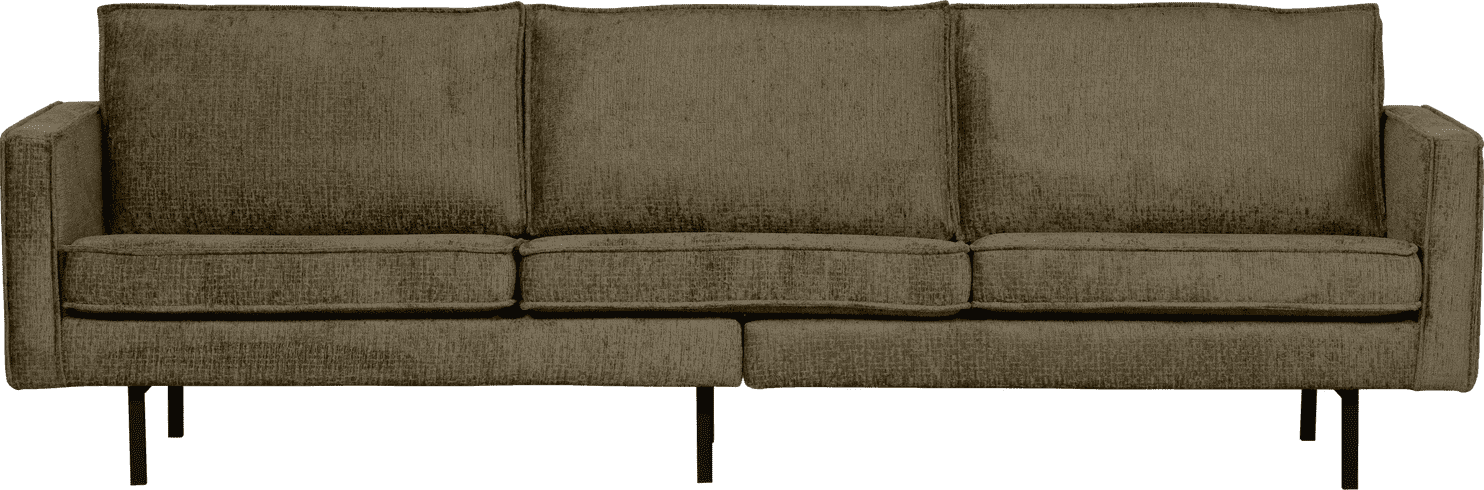BePureHome Rodeo 3-zitsbank structure velvet bonsai Groen 3-zitsbank