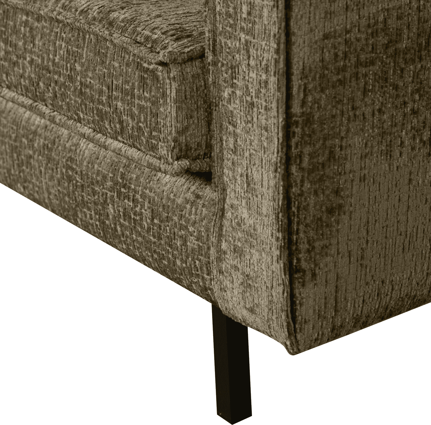 BePureHome Rodeo 3-zitsbank structure velvet bonsai Groen 3-zitsbank
