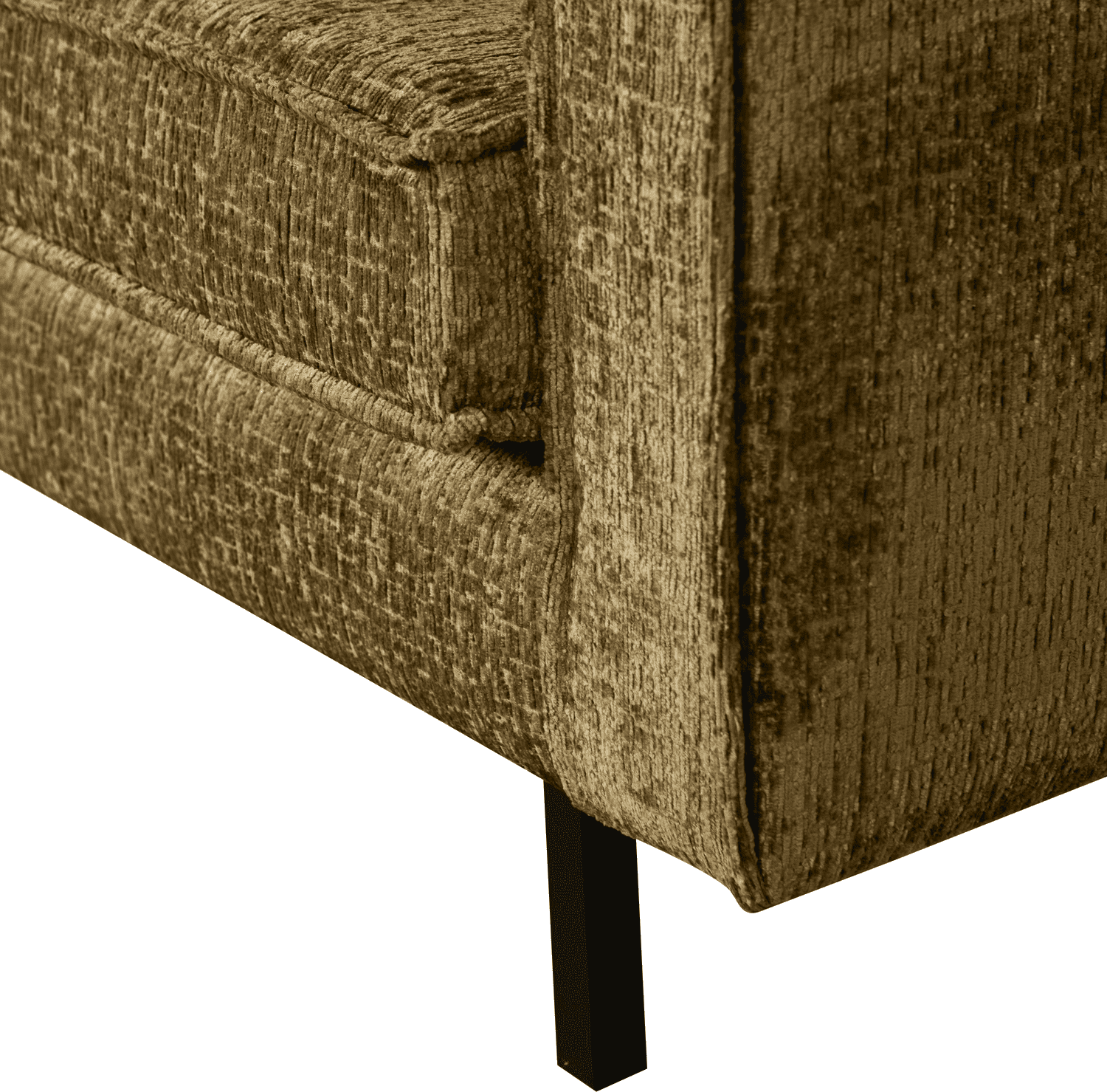 BePureHome Rodeo 3-zitsbank structure velvet brass Messing 3-zitsbank