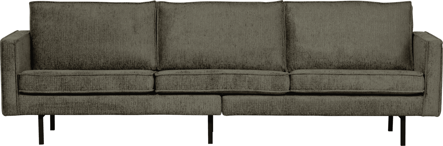 BePureHome Rodeo 3-zitsbank structure velvet frost Blauw 3-zitsbank