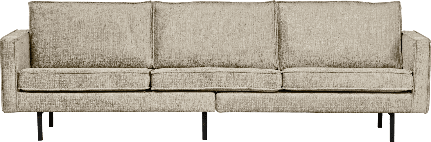 BePureHome Rodeo 3-zitsbank structure velvet wheatfield Beige|Taupe 3-zitsbank